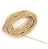 5 meter guld kordel bånd / snor B. 2 mm.